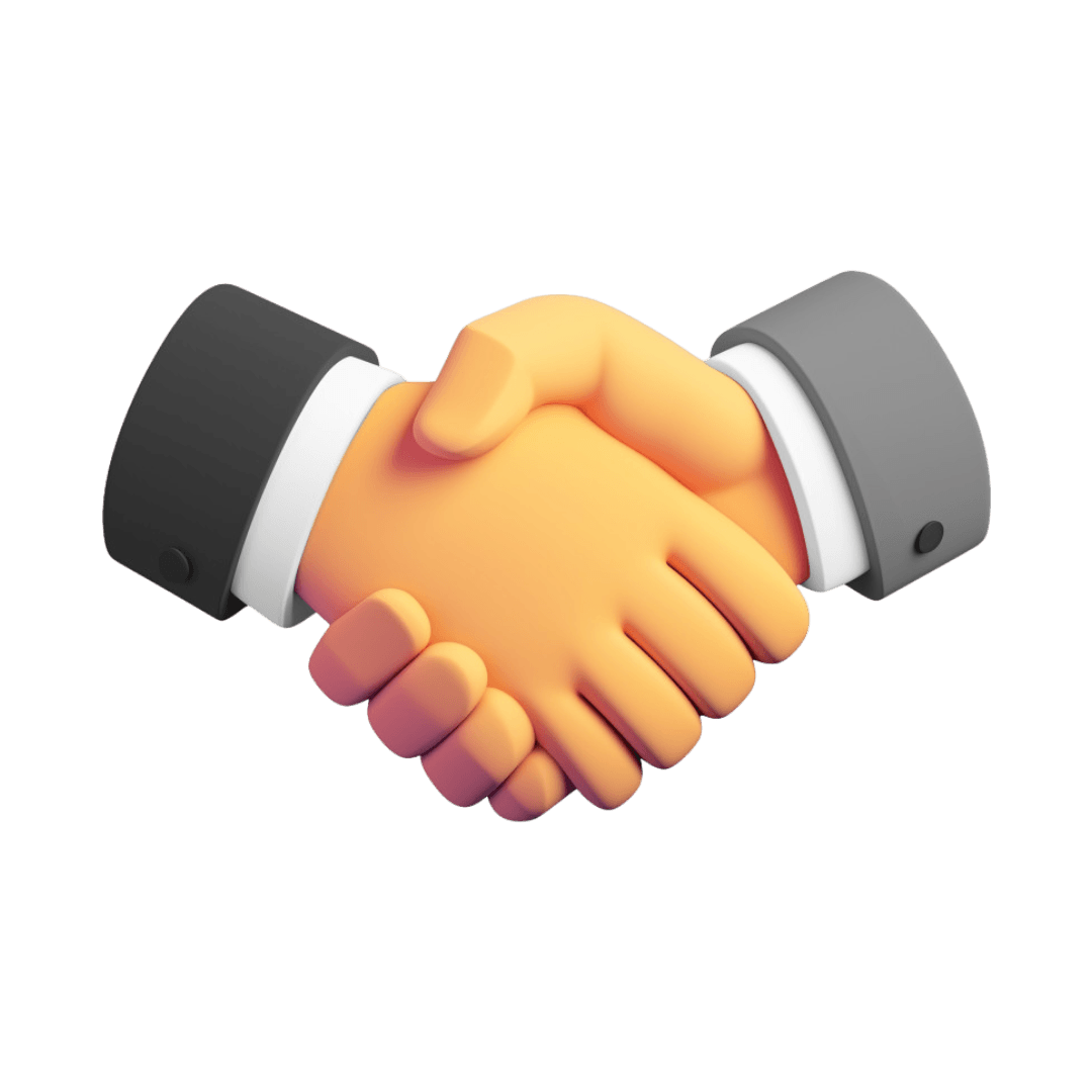 Handshake representing a partnership with siNUsoid vX